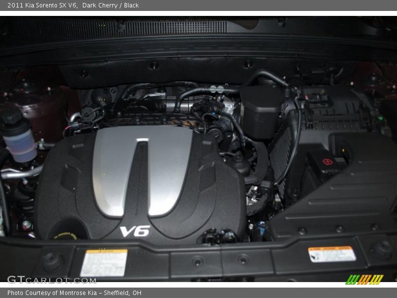 Dark Cherry / Black 2011 Kia Sorento SX V6