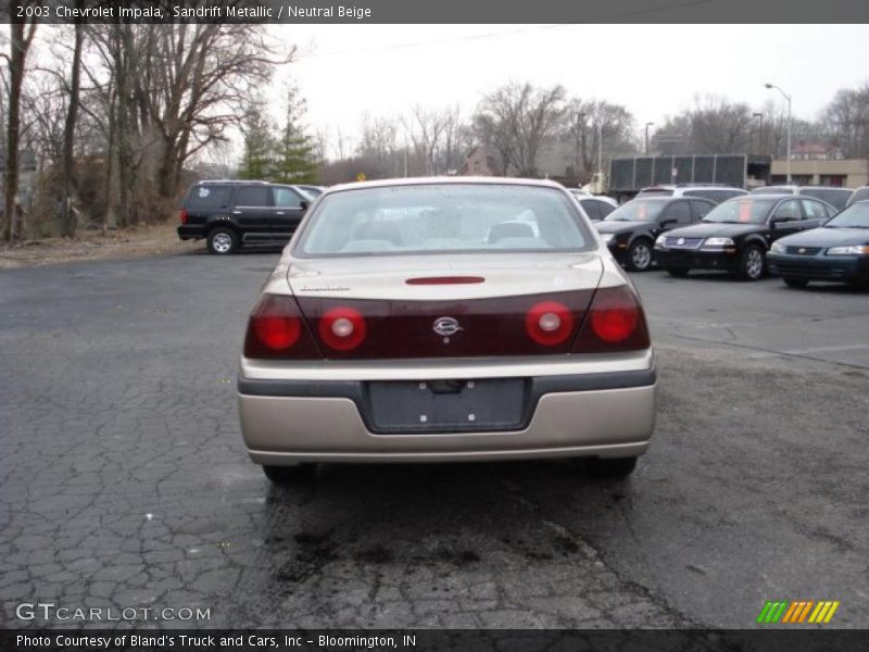 Sandrift Metallic / Neutral Beige 2003 Chevrolet Impala