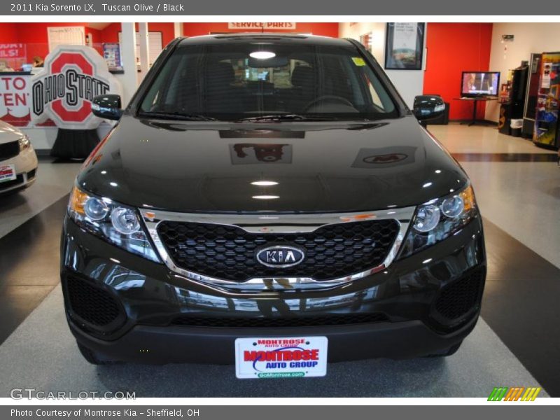 Tuscan Olive / Black 2011 Kia Sorento LX
