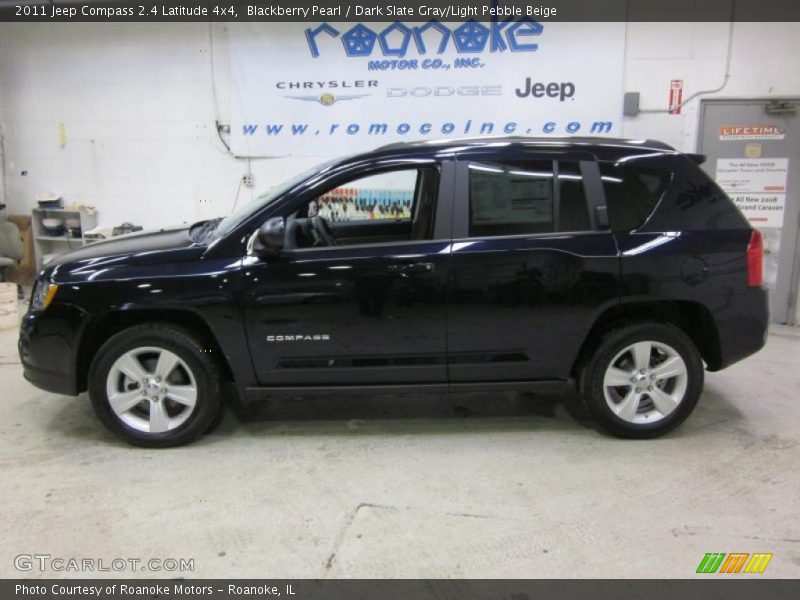 Blackberry Pearl / Dark Slate Gray/Light Pebble Beige 2011 Jeep Compass 2.4 Latitude 4x4