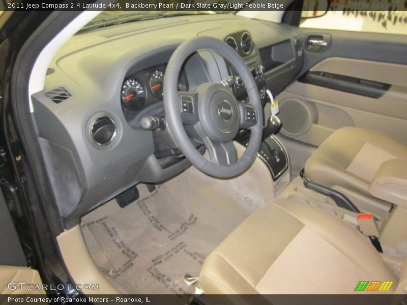 Blackberry Pearl / Dark Slate Gray/Light Pebble Beige 2011 Jeep Compass 2.4 Latitude 4x4