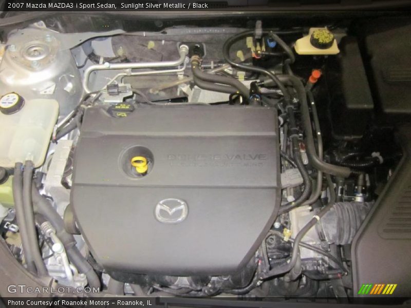 Sunlight Silver Metallic / Black 2007 Mazda MAZDA3 i Sport Sedan