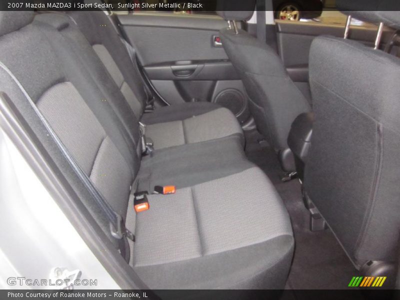 Sunlight Silver Metallic / Black 2007 Mazda MAZDA3 i Sport Sedan