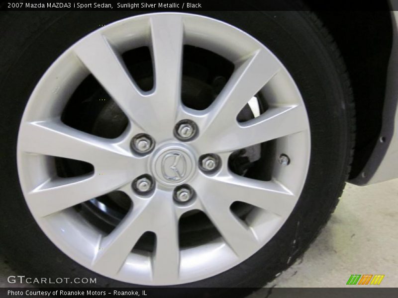 Sunlight Silver Metallic / Black 2007 Mazda MAZDA3 i Sport Sedan