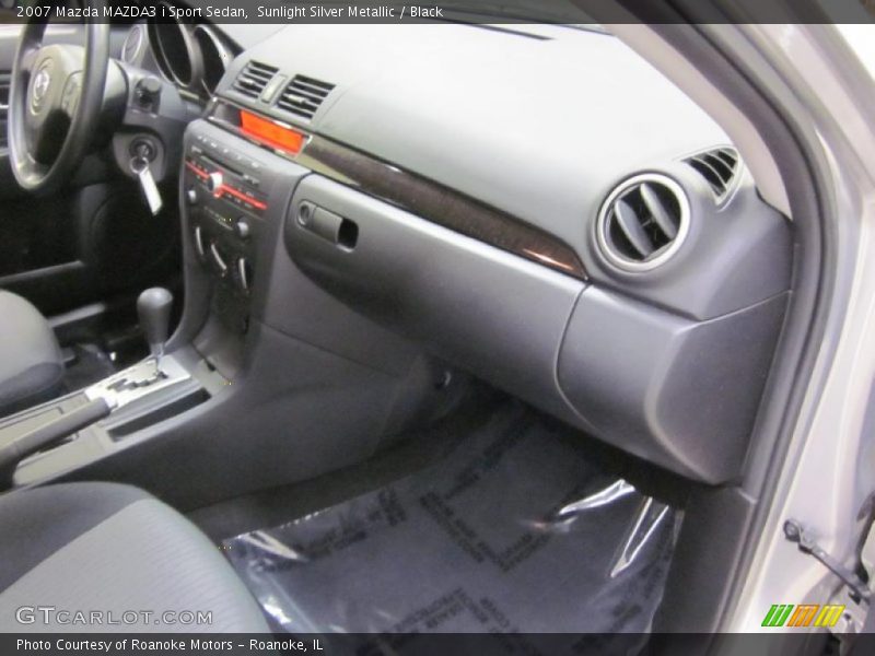 Sunlight Silver Metallic / Black 2007 Mazda MAZDA3 i Sport Sedan