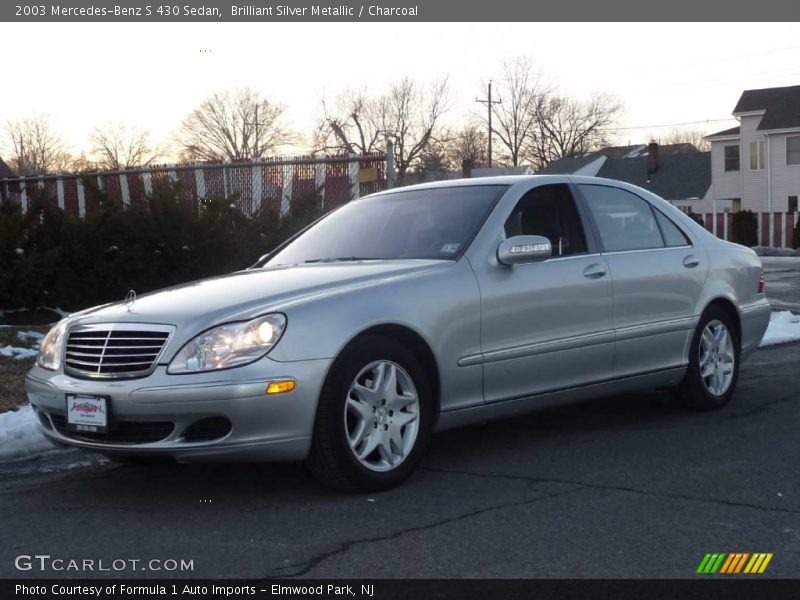Brilliant Silver Metallic / Charcoal 2003 Mercedes-Benz S 430 Sedan
