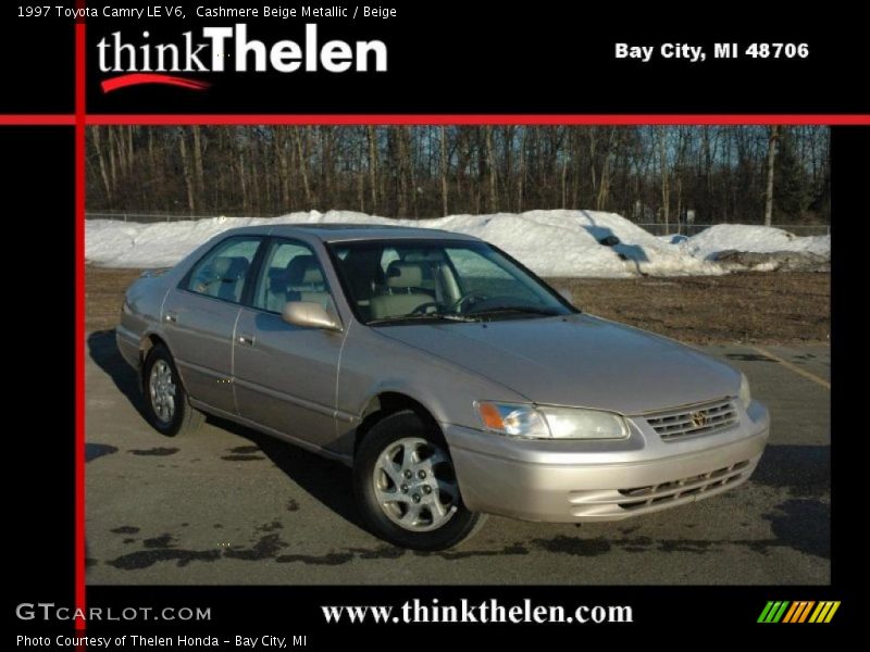 Cashmere Beige Metallic / Beige 1997 Toyota Camry LE V6