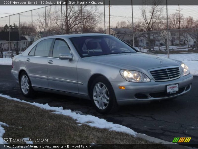 Brilliant Silver Metallic / Charcoal 2003 Mercedes-Benz S 430 Sedan