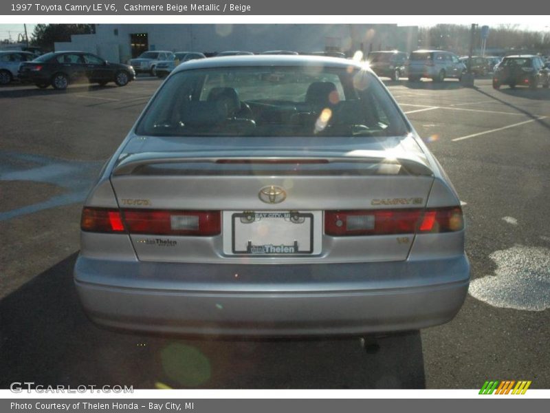 Cashmere Beige Metallic / Beige 1997 Toyota Camry LE V6