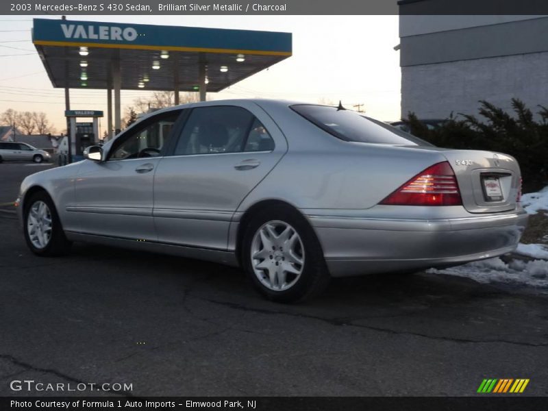Brilliant Silver Metallic / Charcoal 2003 Mercedes-Benz S 430 Sedan
