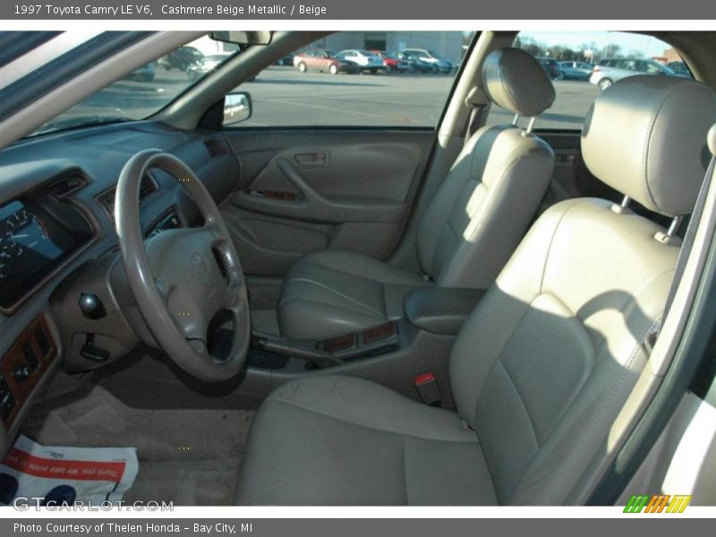 Cashmere Beige Metallic / Beige 1997 Toyota Camry LE V6