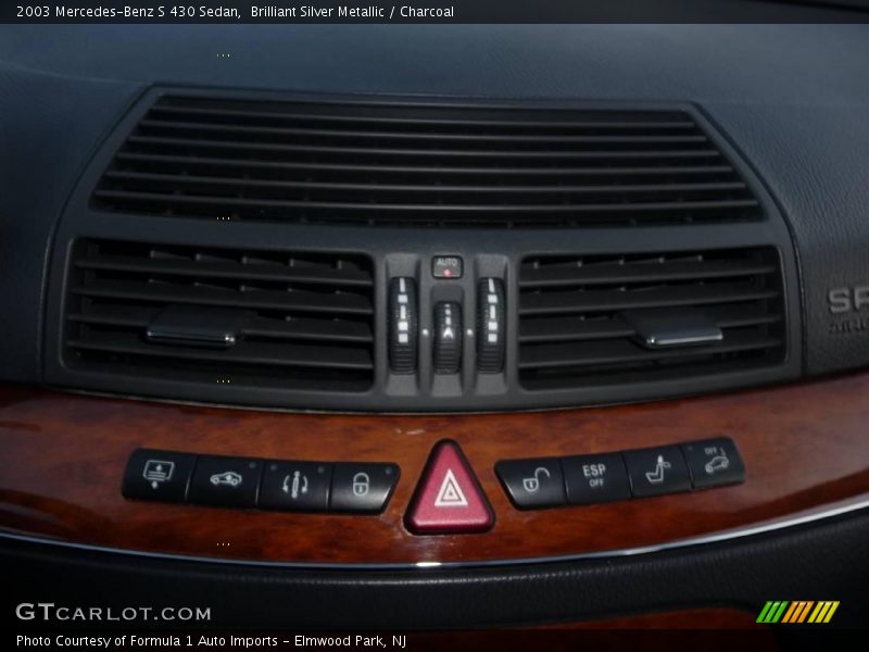 Brilliant Silver Metallic / Charcoal 2003 Mercedes-Benz S 430 Sedan