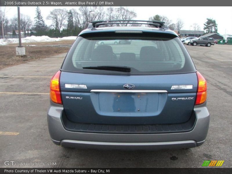 Atlantic Blue Pearl / Off Black 2006 Subaru Outback 2.5i Wagon