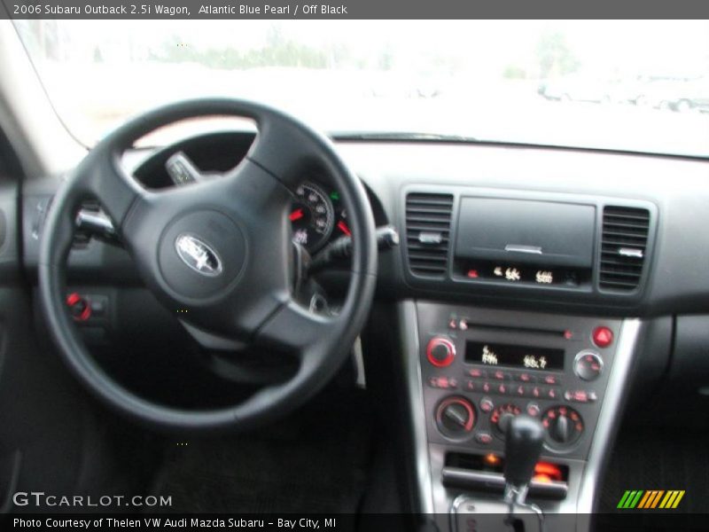 Atlantic Blue Pearl / Off Black 2006 Subaru Outback 2.5i Wagon