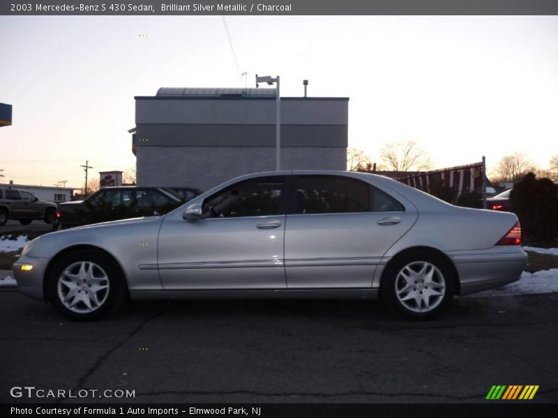 Brilliant Silver Metallic / Charcoal 2003 Mercedes-Benz S 430 Sedan