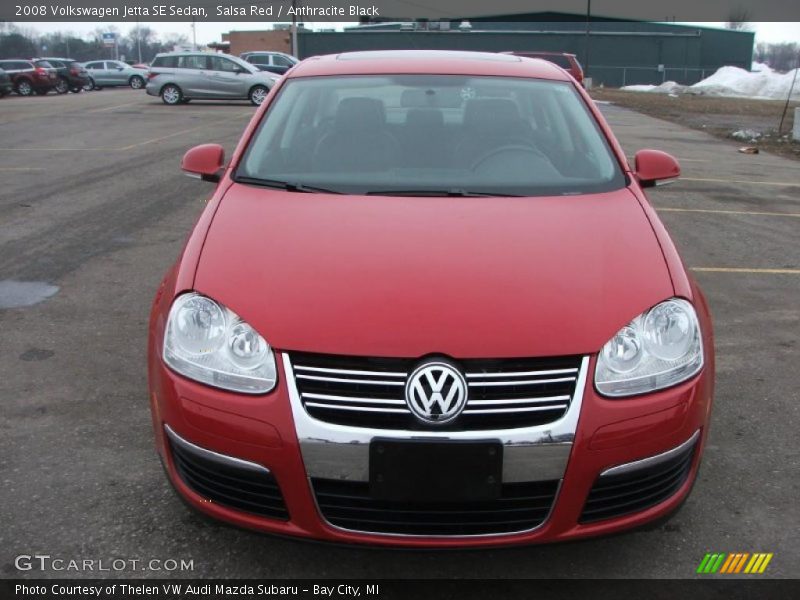 Salsa Red / Anthracite Black 2008 Volkswagen Jetta SE Sedan