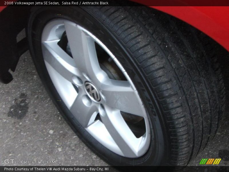 Salsa Red / Anthracite Black 2008 Volkswagen Jetta SE Sedan