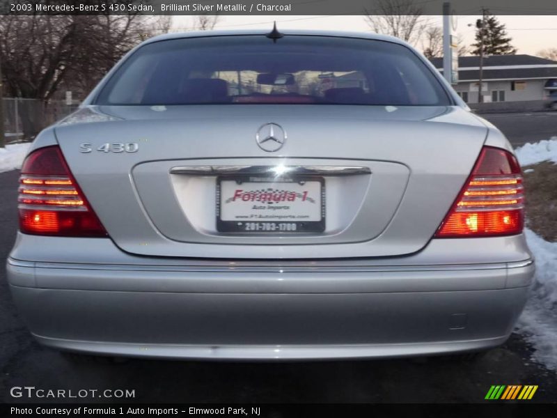 Brilliant Silver Metallic / Charcoal 2003 Mercedes-Benz S 430 Sedan