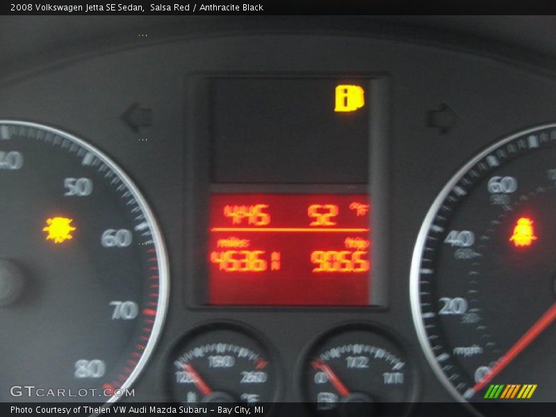 Salsa Red / Anthracite Black 2008 Volkswagen Jetta SE Sedan