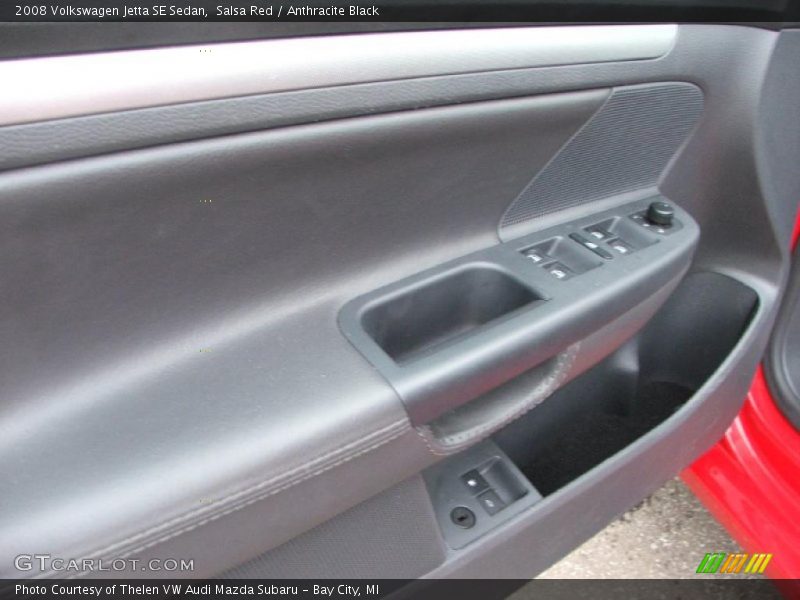Salsa Red / Anthracite Black 2008 Volkswagen Jetta SE Sedan