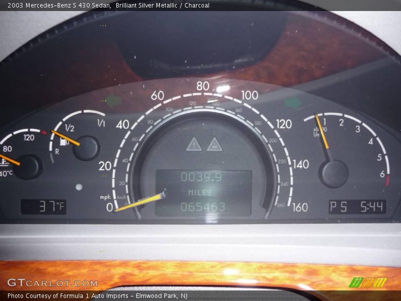 Brilliant Silver Metallic / Charcoal 2003 Mercedes-Benz S 430 Sedan