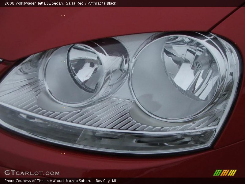 Salsa Red / Anthracite Black 2008 Volkswagen Jetta SE Sedan
