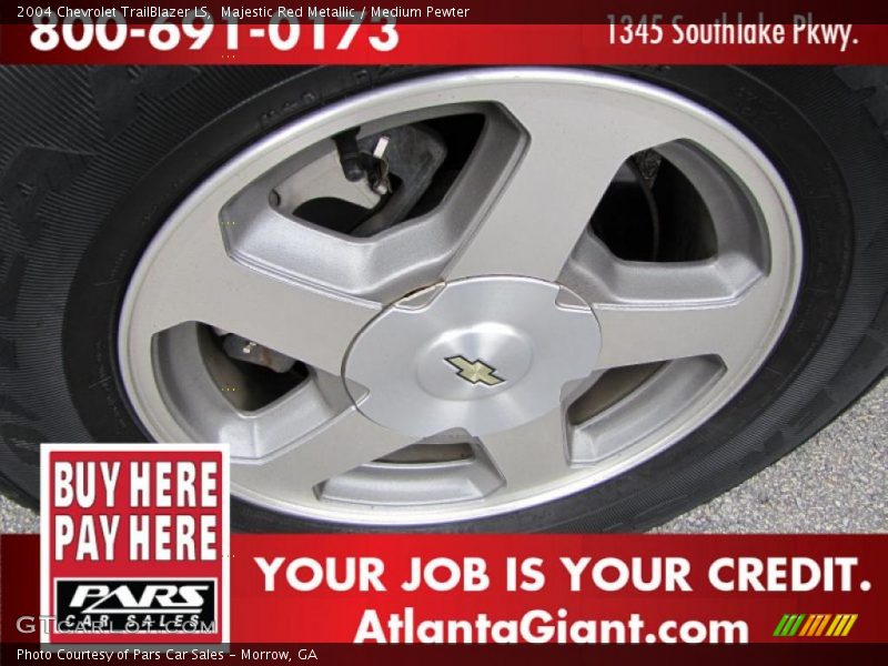 Majestic Red Metallic / Medium Pewter 2004 Chevrolet TrailBlazer LS