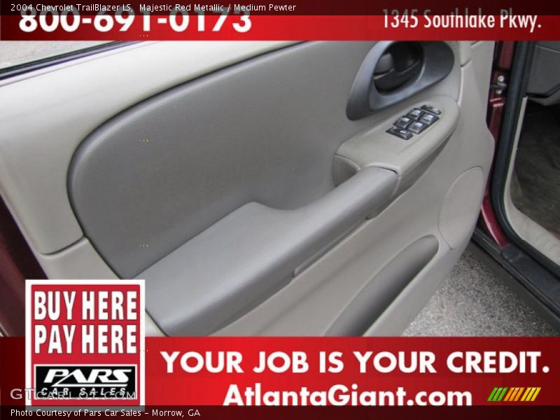 Majestic Red Metallic / Medium Pewter 2004 Chevrolet TrailBlazer LS