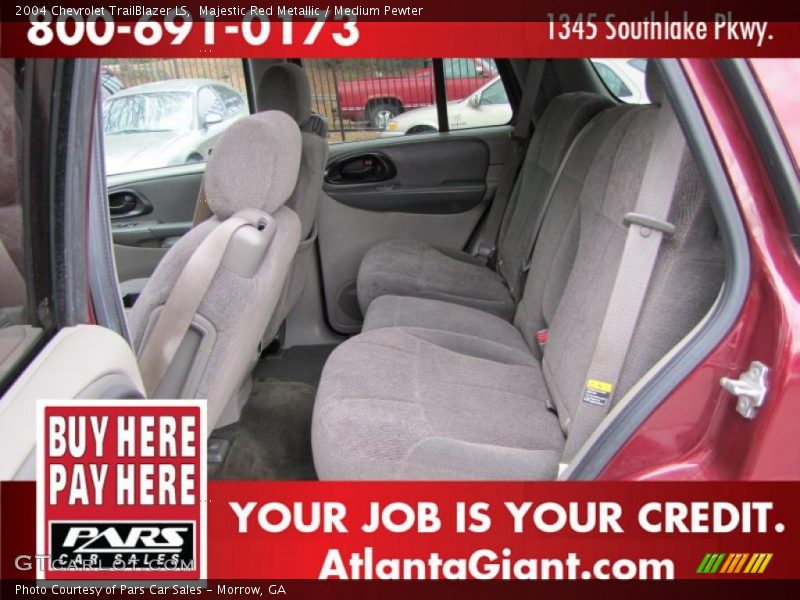 Majestic Red Metallic / Medium Pewter 2004 Chevrolet TrailBlazer LS