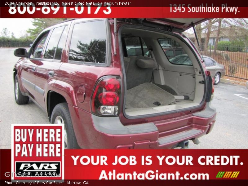 Majestic Red Metallic / Medium Pewter 2004 Chevrolet TrailBlazer LS