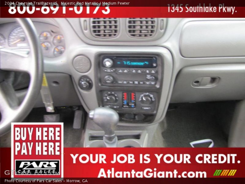 Majestic Red Metallic / Medium Pewter 2004 Chevrolet TrailBlazer LS