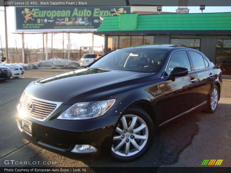 Black Sapphire Pearl / Black 2007 Lexus LS 460