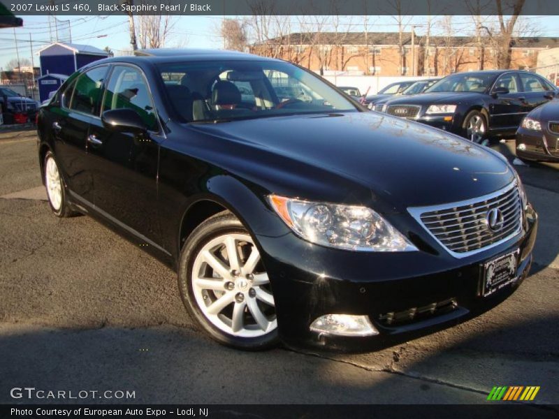 Black Sapphire Pearl / Black 2007 Lexus LS 460