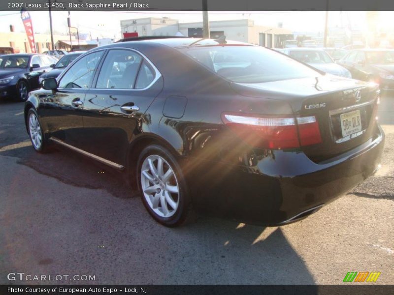 Black Sapphire Pearl / Black 2007 Lexus LS 460