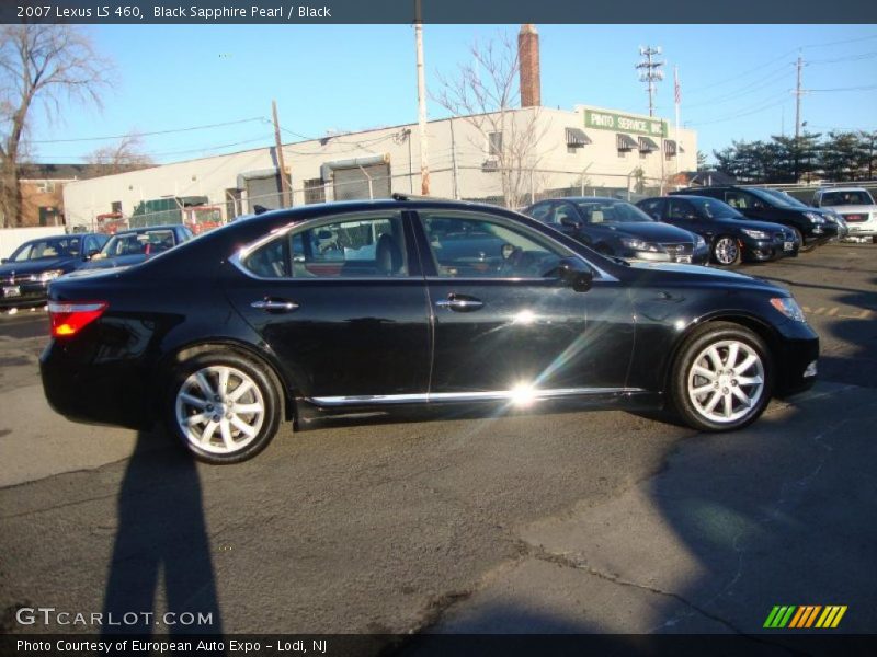 Black Sapphire Pearl / Black 2007 Lexus LS 460