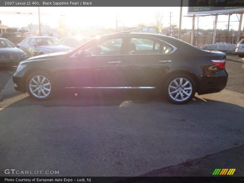 Black Sapphire Pearl / Black 2007 Lexus LS 460