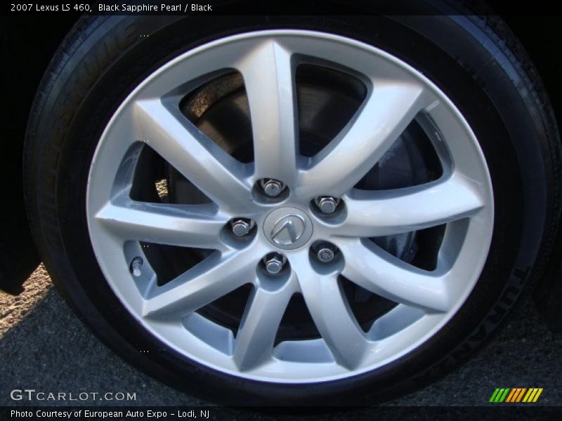 Black Sapphire Pearl / Black 2007 Lexus LS 460