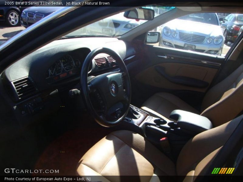 Jet Black / Natural Brown 2005 BMW 3 Series 330xi Sedan