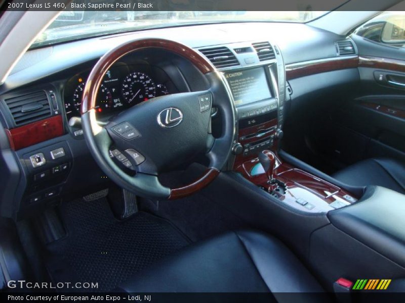 Black Sapphire Pearl / Black 2007 Lexus LS 460