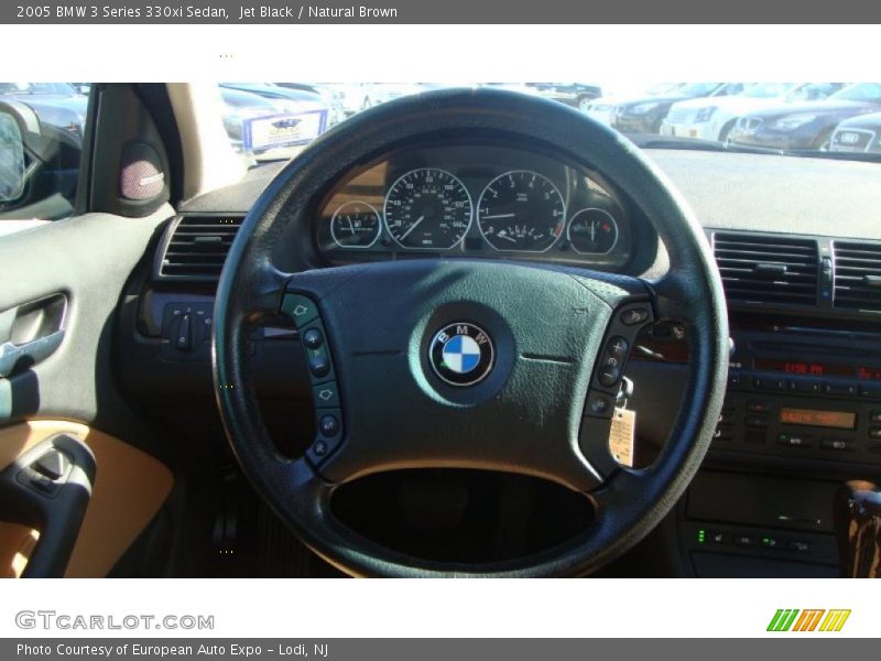 Jet Black / Natural Brown 2005 BMW 3 Series 330xi Sedan