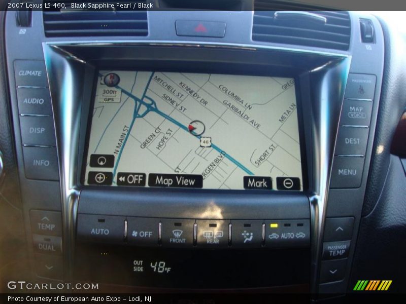 Black Sapphire Pearl / Black 2007 Lexus LS 460