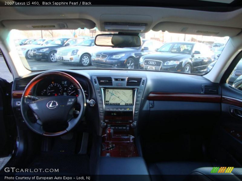 Black Sapphire Pearl / Black 2007 Lexus LS 460