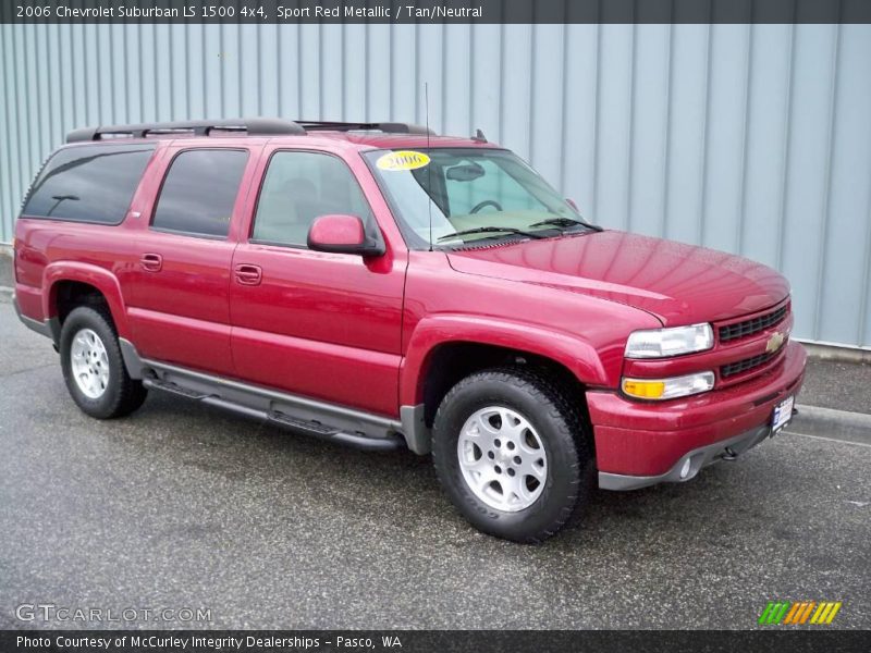 Sport Red Metallic / Tan/Neutral 2006 Chevrolet Suburban LS 1500 4x4