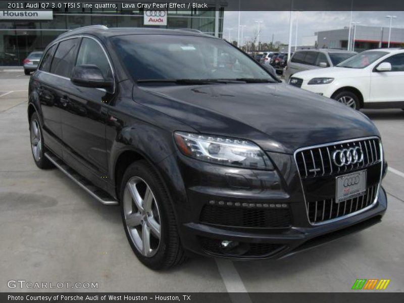 Lava Gray Pearl Effect / Black 2011 Audi Q7 3.0 TFSI S line quattro