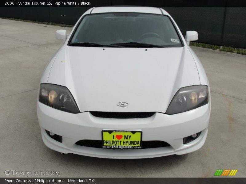 Alpine White / Black 2006 Hyundai Tiburon GS