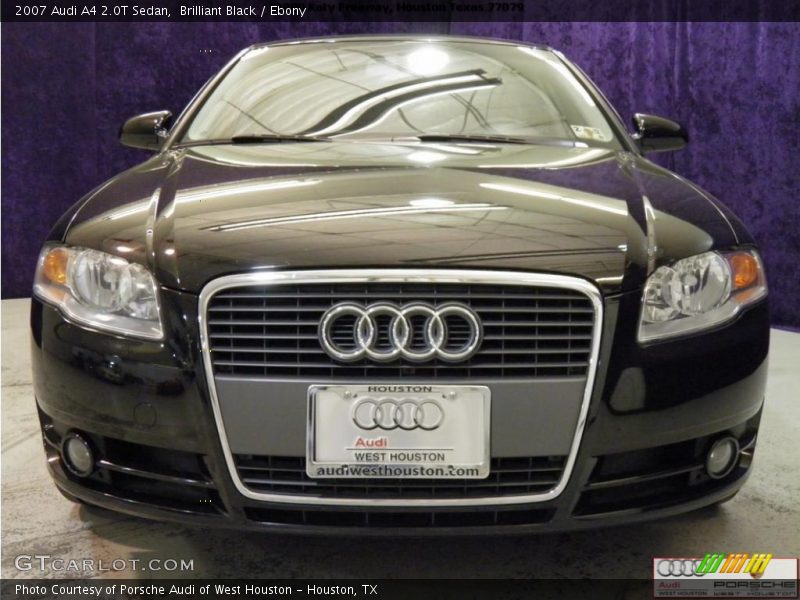 Brilliant Black / Ebony 2007 Audi A4 2.0T Sedan