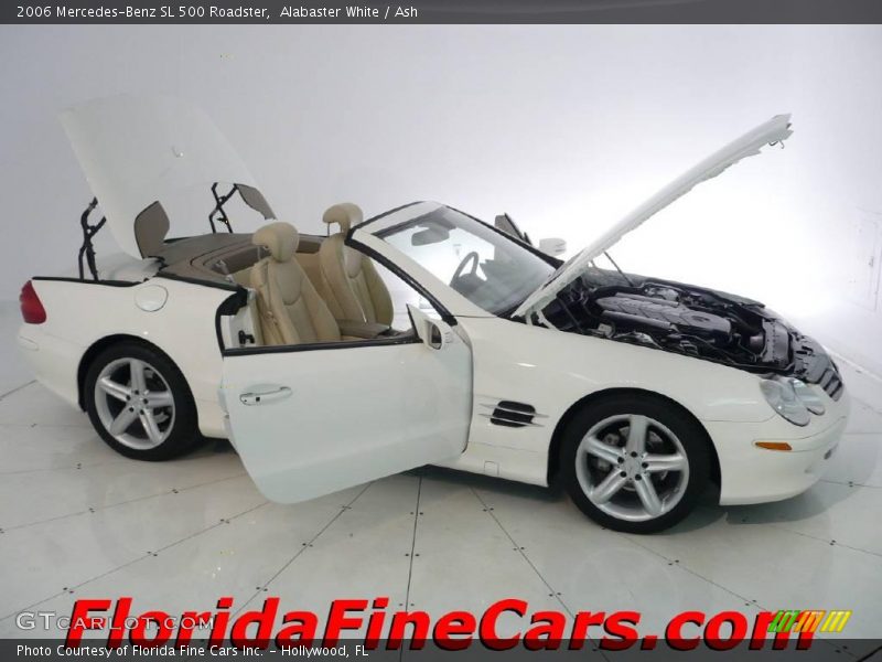 Alabaster White / Ash 2006 Mercedes-Benz SL 500 Roadster