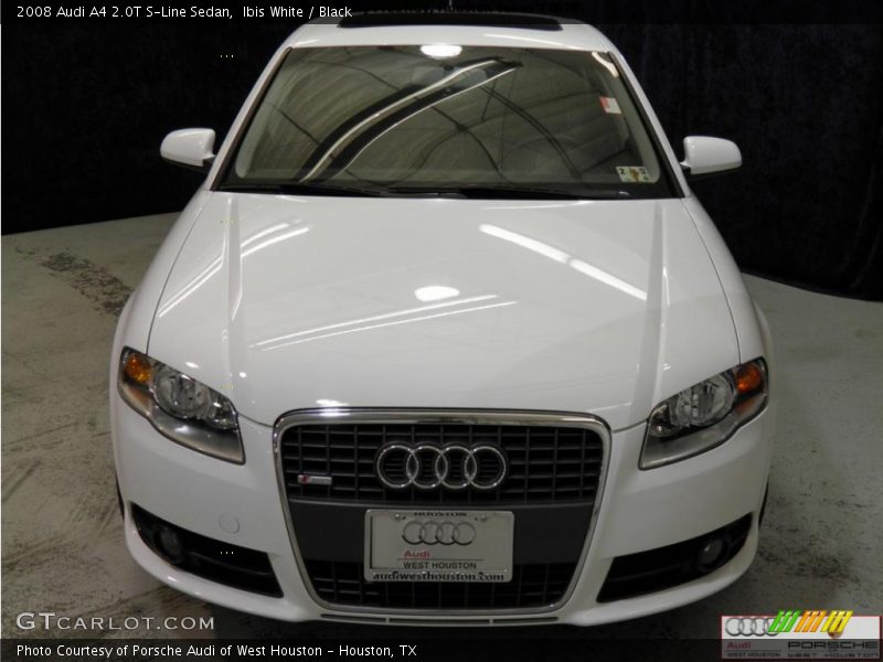 Ibis White / Black 2008 Audi A4 2.0T S-Line Sedan