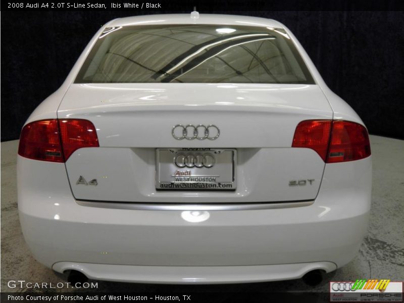 Ibis White / Black 2008 Audi A4 2.0T S-Line Sedan