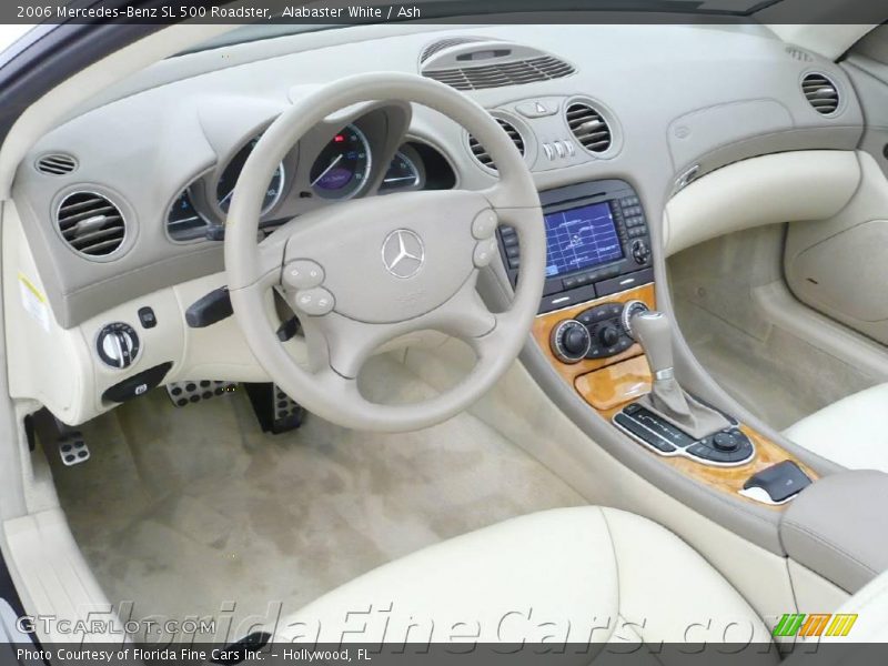 Alabaster White / Ash 2006 Mercedes-Benz SL 500 Roadster